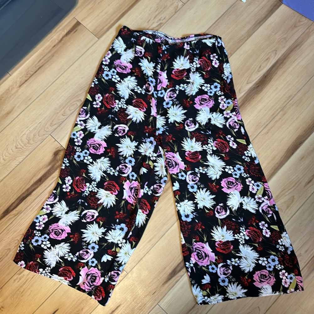 Funky Floral Wide Leg Pants